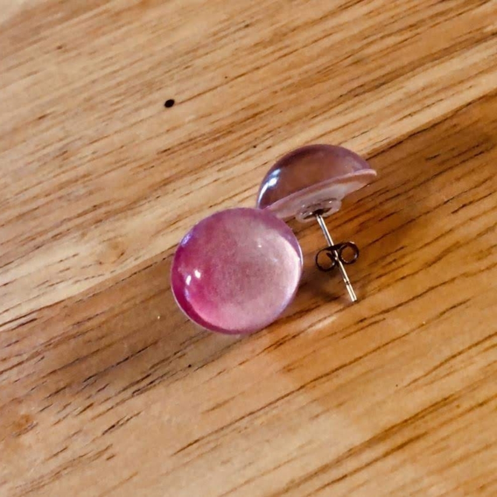 Handmade Pink Ombre Earrings